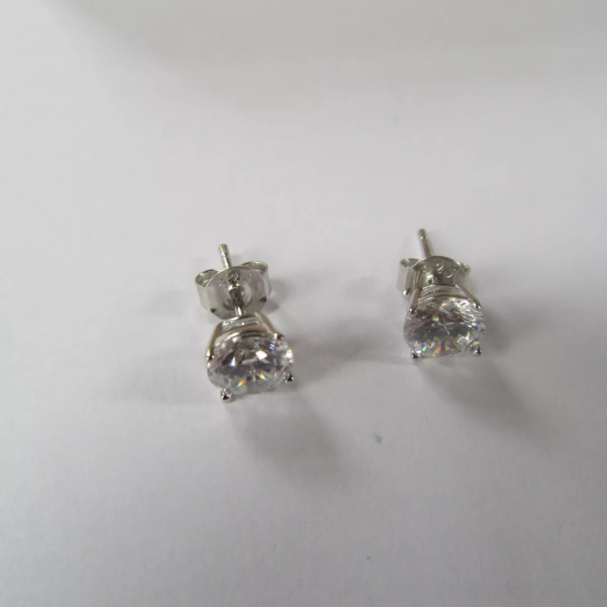 Diamonique Simulated 1.8ct Stud Earrings Sterling Silver 349505