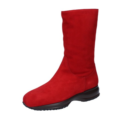 Scarpe donna HOGAN 35,5 EU stivaletti rosso camoscio BK690-35,5 | eBay