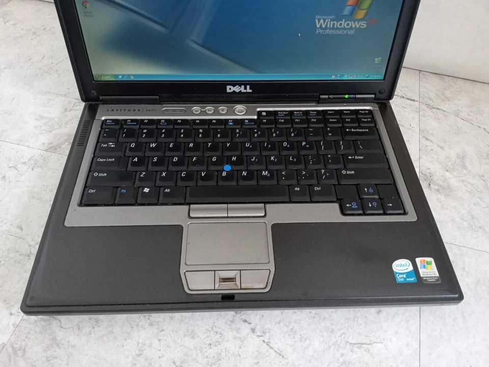 Dell Latitude D620 14" Laptop Intel Core Duo 2GB RAM 80GB WinXP RS232 *READ* -RR - Image 2 of 4