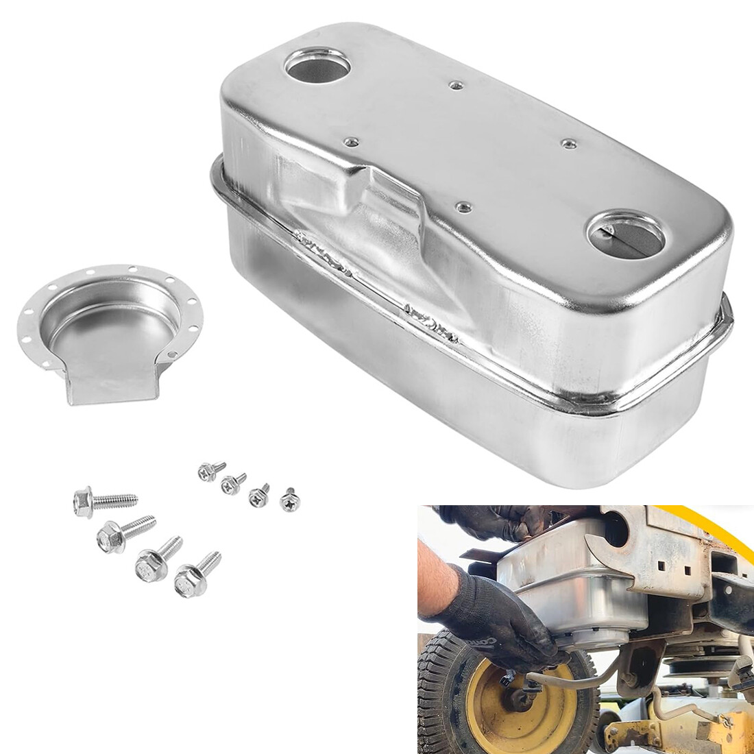 for MTD Cub Cadet LT1024 GT1222 RZT50 Exhaust Muffler Twin 751