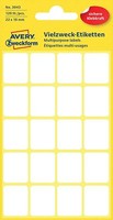Avery Zweckform 3043 Haushaltsetiketten Selbstklebend (22 X 18 Mm, 120 Aufkleber