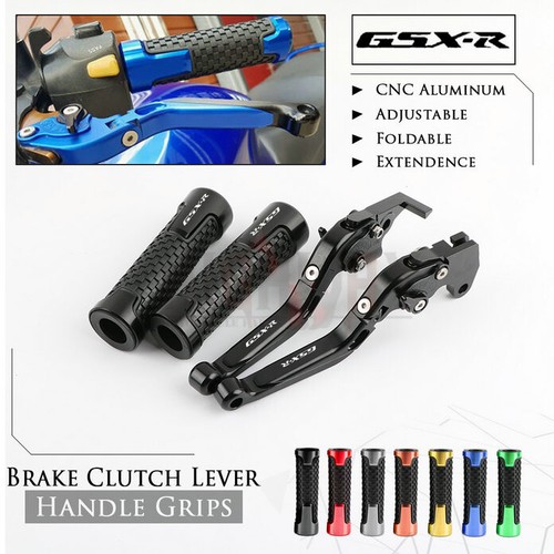 Adjust Folding Brake Clutch Levers Handle Grips for SUZUKI GSXR 600 750 K4 04-05 - Imagen 4 de 11