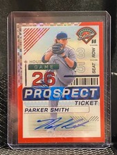 Parker Smith 2024 Prospect Edition Red Power Prospect Ticket Auto #9/99 - Astros