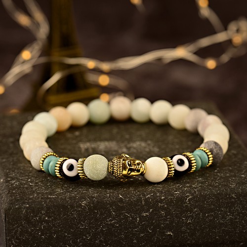 Fashion 8mm Natural Lava Stone Tiger Eye Beaded Men's Bracelets Jewellery Gift - Picture 67 of 70
