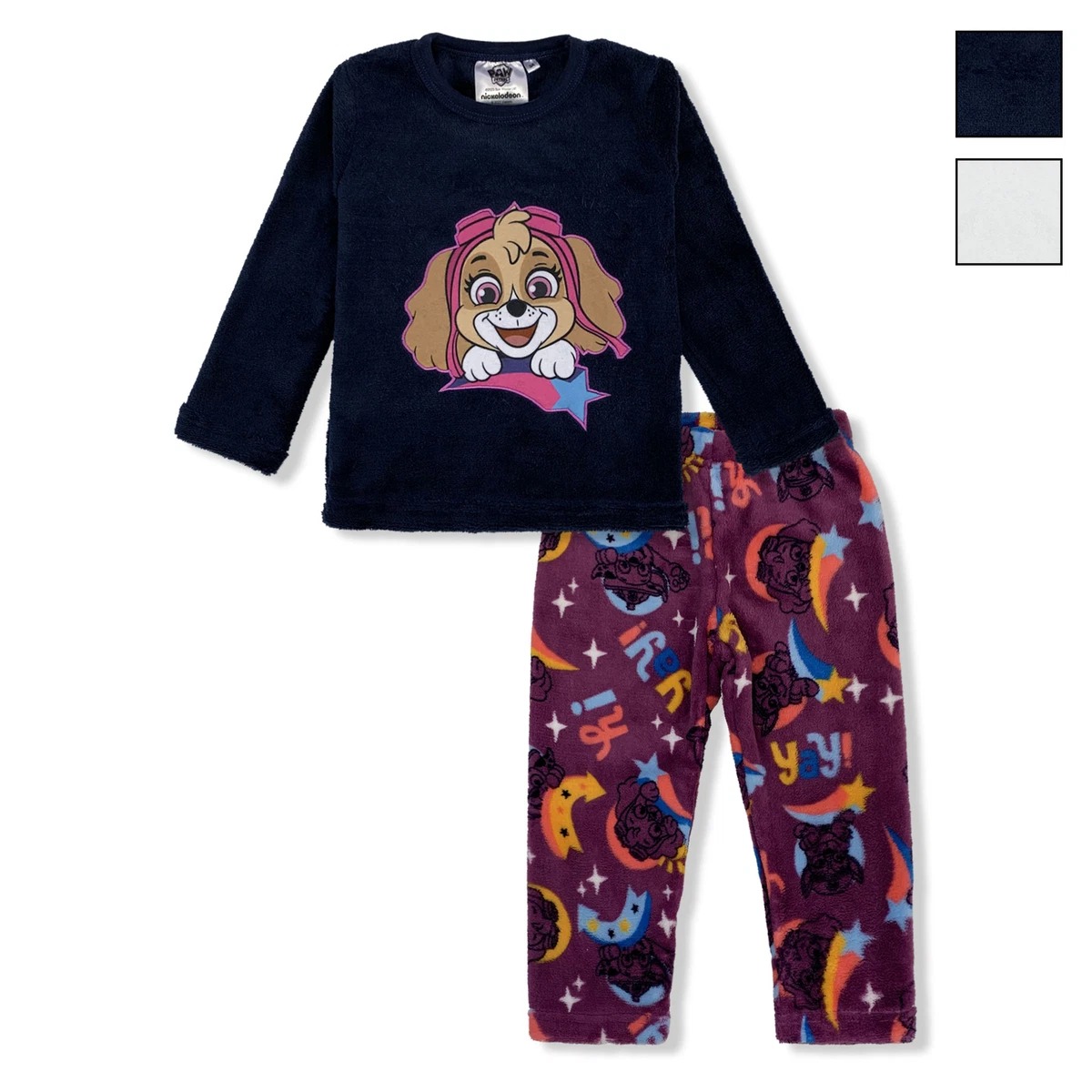 PAW PATROL Abito Bambina A Maniche Lunghe Con Skye Ed Everest – Cotone Morbido, Taglie 98-128