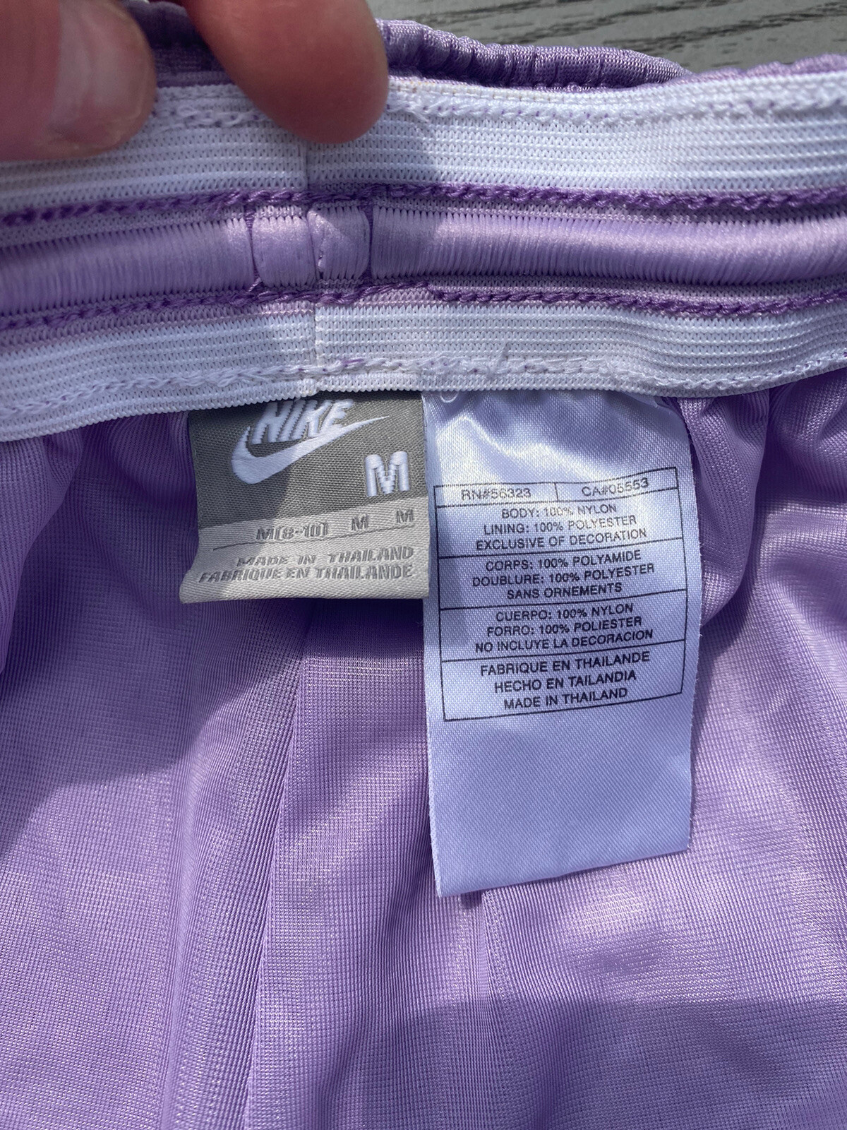 NIKE Purple Lavender Mesh Running Training Shorts Wom… Gem