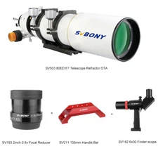 SVBONY SV503 80ED Telescope Refractor w/ 0.8x Focal Reducer DSO Photography Kit
