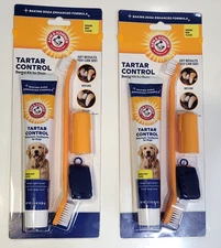 Dental Kit For Dogs Arm & Hammer Tartar Control Banana Mint Flavor, Pack of 2