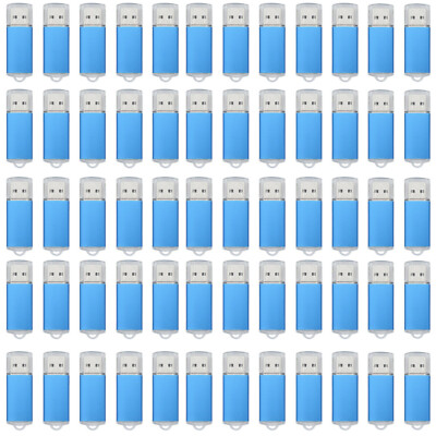 Kootion 100PCS 16GB USB2.0 Metal USB Flash Drive External Drive Thumb Drive Blue