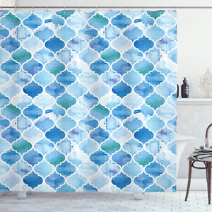 Moroccan Shower Curtain Arabic Mosaic, Moroccan Print Shower Curtain