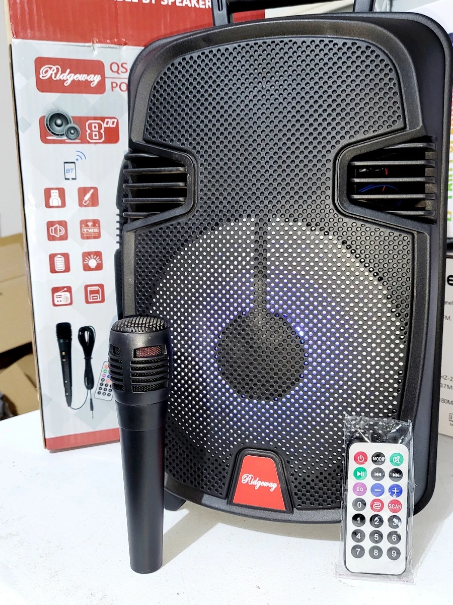 bluetooth speaker Ridgeway Bocina Fm Radio USB Tf Rechargeable Wireless 2400mAh