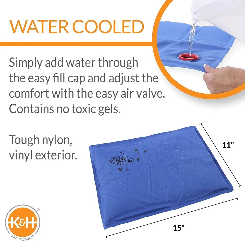 K&H Pet Cooling Pet Pad Pad Blue Small 11 X 15 Inches new coolin pad - Image 2 of 3