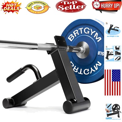 Lightweight Barbell Stand for Easy Plate Loading: 600 lb Capacity Deadlift Jack