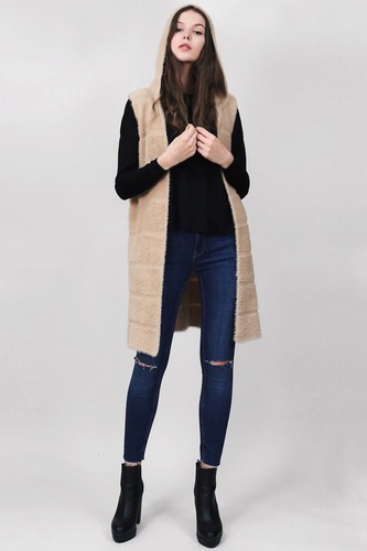 Do Everything in Love Damen weicher warmer Plüsch Kapuzen Ruana Kimono Halstuch - Bild 11 von 24