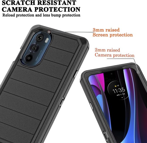 Motorola Edge+ Plus 2022 Edge 2022 Rugged Phone Case Cover Clip Screen Protector - Picture 29 of 31