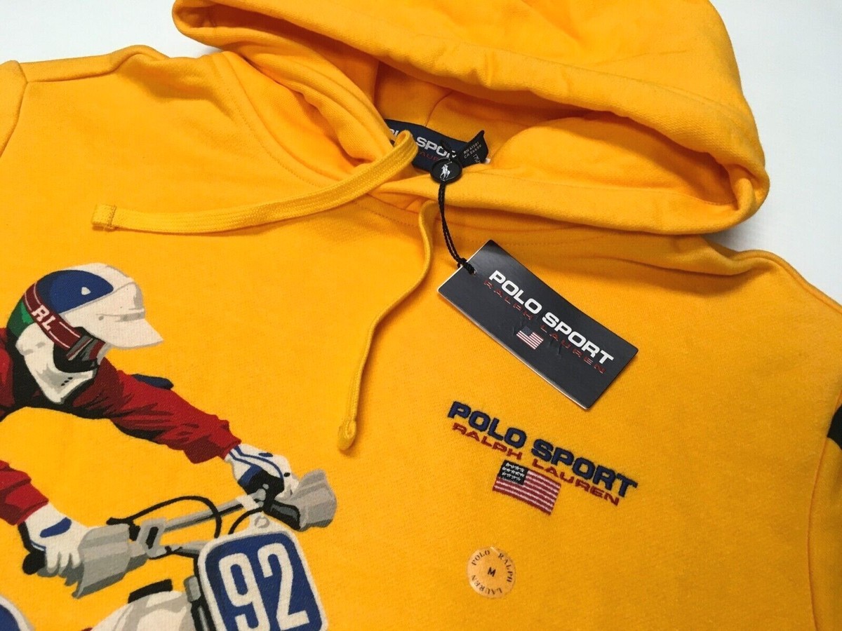 Polo Sport Ralph Lauren VTG Retro Motocross Fleece Sweatshirt