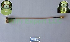 RG316 6" RP-SMA Male Right Angle Plug to RP-SMA Female Jack Low Loss RF coax USA