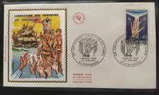 ENVELOPPE PREMIER JOUR TIMBRE LIBÉRATION CAMPS 1970 OBLITÉRÉ STRASBOURG N° 1648