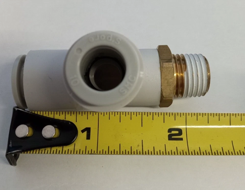 SMC KQ2Y10-02S 10mmX1/4"NPTx10mm push-to-connect male run tee **5-pack** - Image 3 of 3