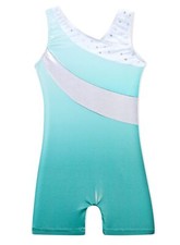 DAXIANG Gymnastics Leotard one peice for Girls Dance Unitard Green 5-6 yrs 