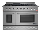 Nxr 48" Stainless Steel Gas Range, 6 Burner with Double Convection Ovens, Sc4811