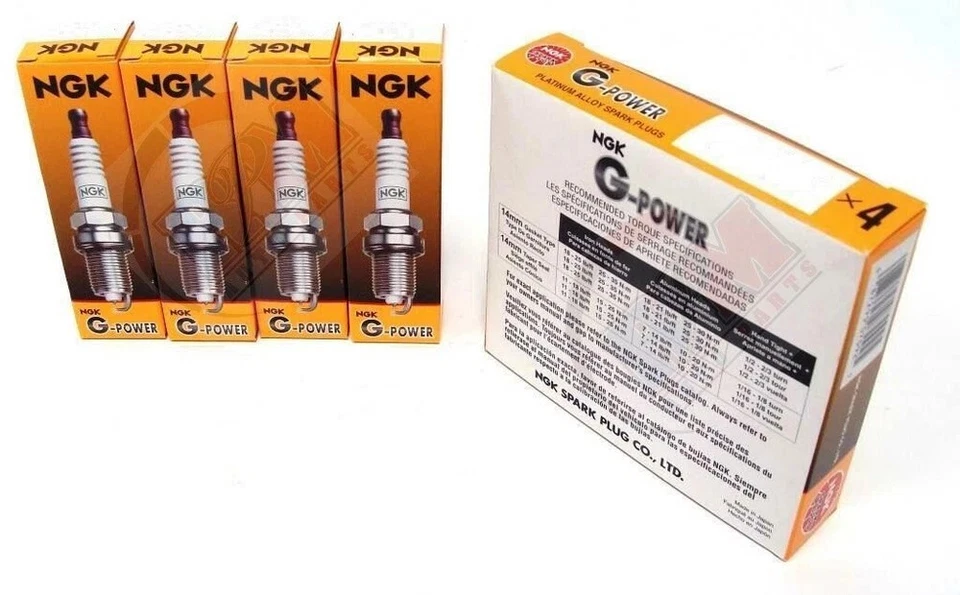 NGK G-POWER "PLATINUM" Spark Plugs Set of 4 for Subaru XV Crosstrek 2013-2015 Foto 2 de 2