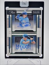 BOBBY WITT JR. GEORGE BRETT 2024 PANINI THREE AND TWO GREEN AUTO 5/5 Q3481