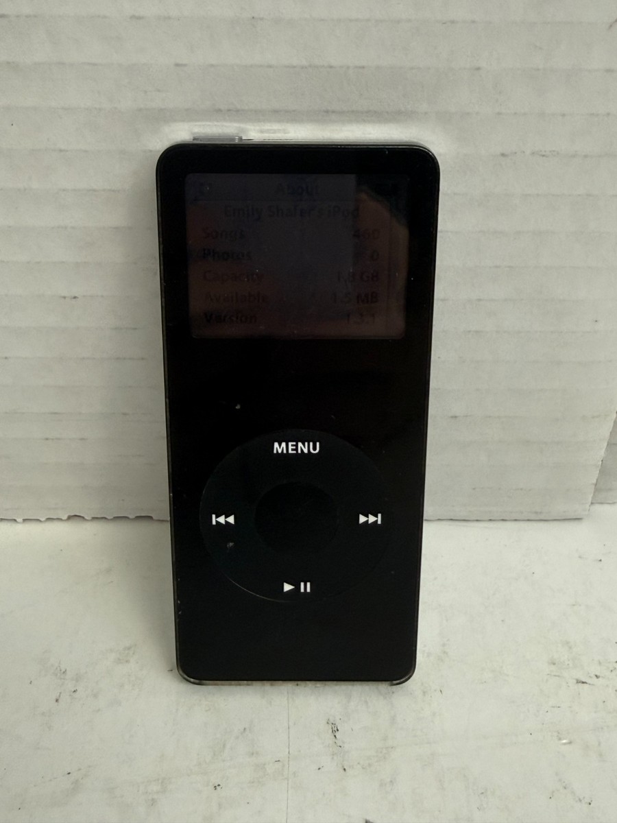 Apple iPod Nano 1st Generation 1gb Black Model A1137 for sale