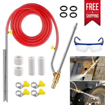 #ad Sandblasting Kit for Pressure Washer Sand Blaster Attachment 5000 PSI Power $27.88