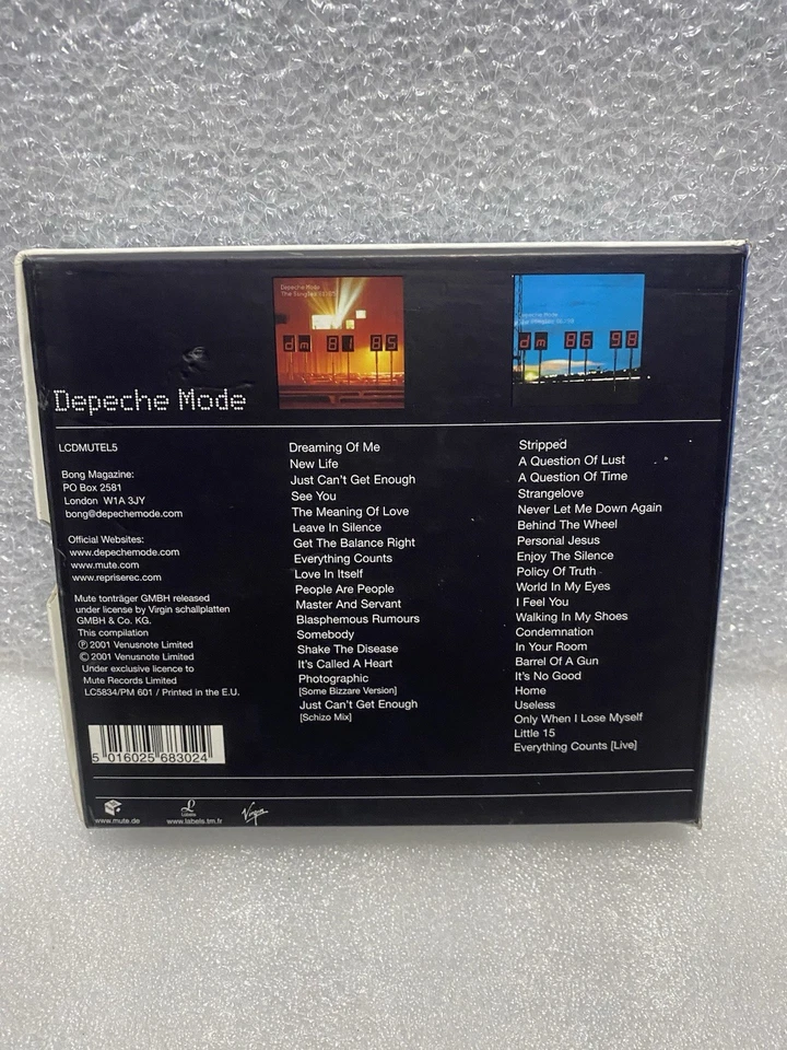 Depeche Mode : Singles 81-98 by Depeche Mode (CD, 2013) Box Set VG+ — 第 2/4 张图片