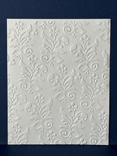 Elegant Floral Flourish Embossing Folder Sizzix