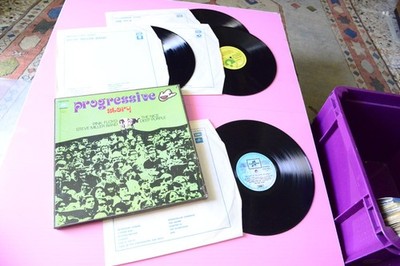 PINK FLOYD DEEP PURPLE PROGRESSIVE STORY 4LP ORIG ITALY 1971 DISCHNI NEAR MINT!