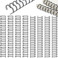 20 Pcs Cinch Wire Binding Wire Twin Loop Wire Binding Spines Spiral Ring Coil