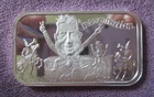 Humpty-Dumpty Political Satire RARE #ed  1 Troy Oz. .999 Fine Silver Bar 1974