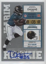 2010 Playoff Contenders Deji Karim #125 Rookie Auto RC