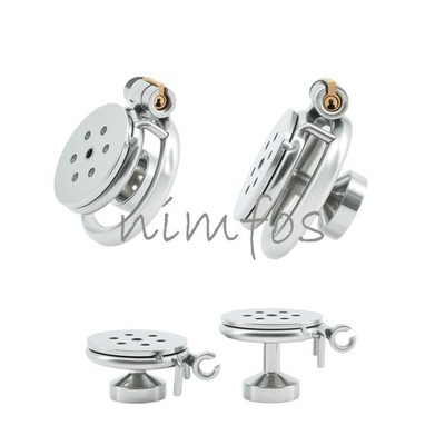 Male Sissy Chastity Cage Device Inverted Cage S/L Tube for Men with Rings Lock