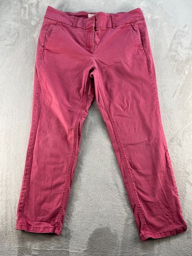 Ann Taylor Loft Marisa Trouser Womens Size 12 Pink Casual Ankle