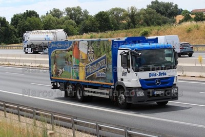 LKW Foto Mercedes-Benz Axor 2644 Beverage box Deutschland weiß WEISMAINER #l6ye