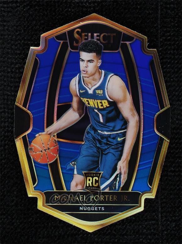 2018-19 Panini Select Premier Level Blue Prizm 14/249 Michael Porter Jr #134 3dc