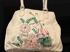 Isabella Fiore Flower Patch Leather Purse