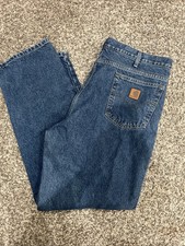 Men  s Carhartt Relaxed fit blue jeans 1764 
