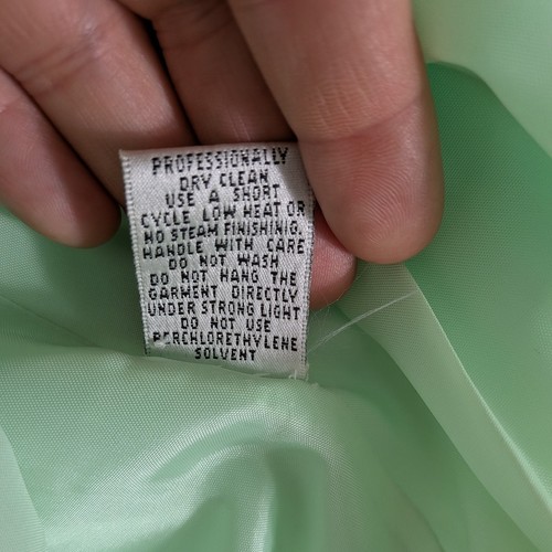 Maxi Vestido de Baile de graduación Cache Vintage XS Verde Hada Princesa Y2K Corsé Cuentas - Imagen 10 de 15