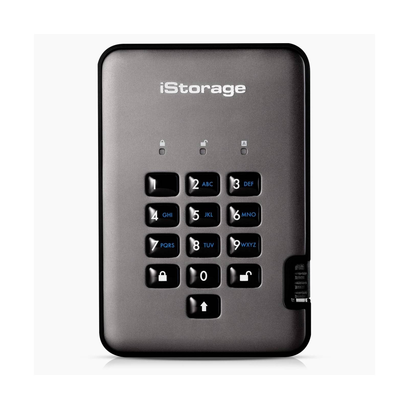 iStorage diskAshur PRO2 500GB Secure Encrypted Hard Drive 256-bit USB 3.2