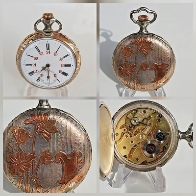 Antike Depose Taschenuhr Pocket Watch Montre de Poche  2-16
