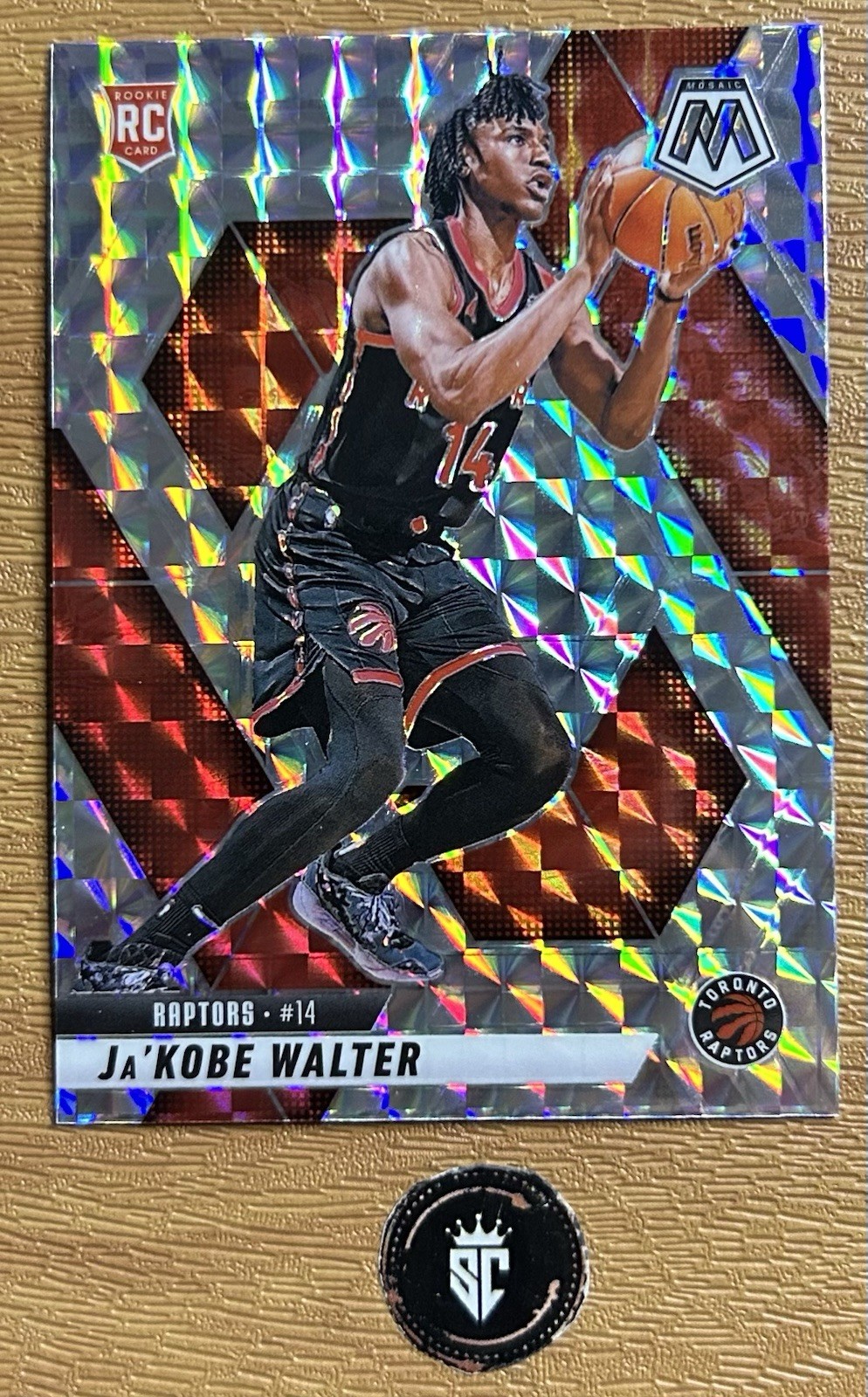 Ja'Kobe Walter 2024-25 Panini Mosaic Silver Mosaic Prizm Rookie #234 Raptors