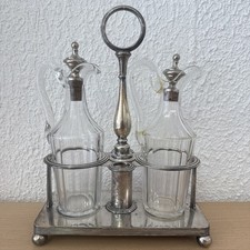 Huilier Vinaigrier Christofle En Métal Argenté 