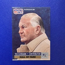 1991 Pro Set Tex Schramm #30 Hall of Fame Dallas Cowboys