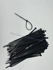 Zip Ties 8 inch 100 Pack , 40lbs Tensile Strength, Black Cable Ties, Wire Ties