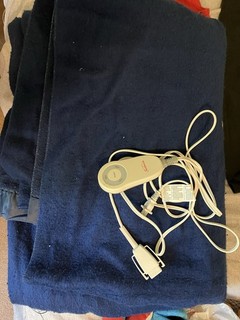 Sunbeam Electric Blanket Used Full Queen 70” Blue