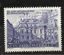 Austria 1973 -100 years International Meteorologic Cooperation MNH